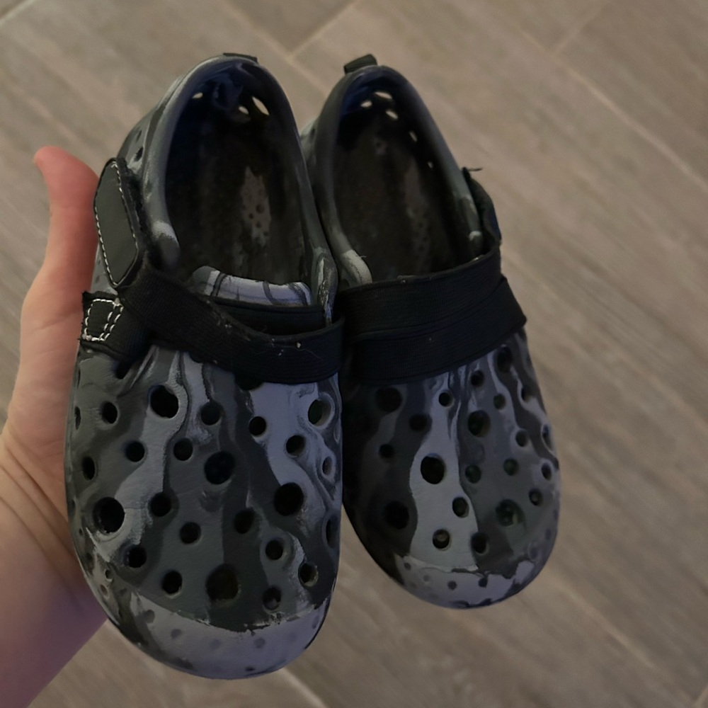 Western Chief Kids Clog - Gray Camouflage